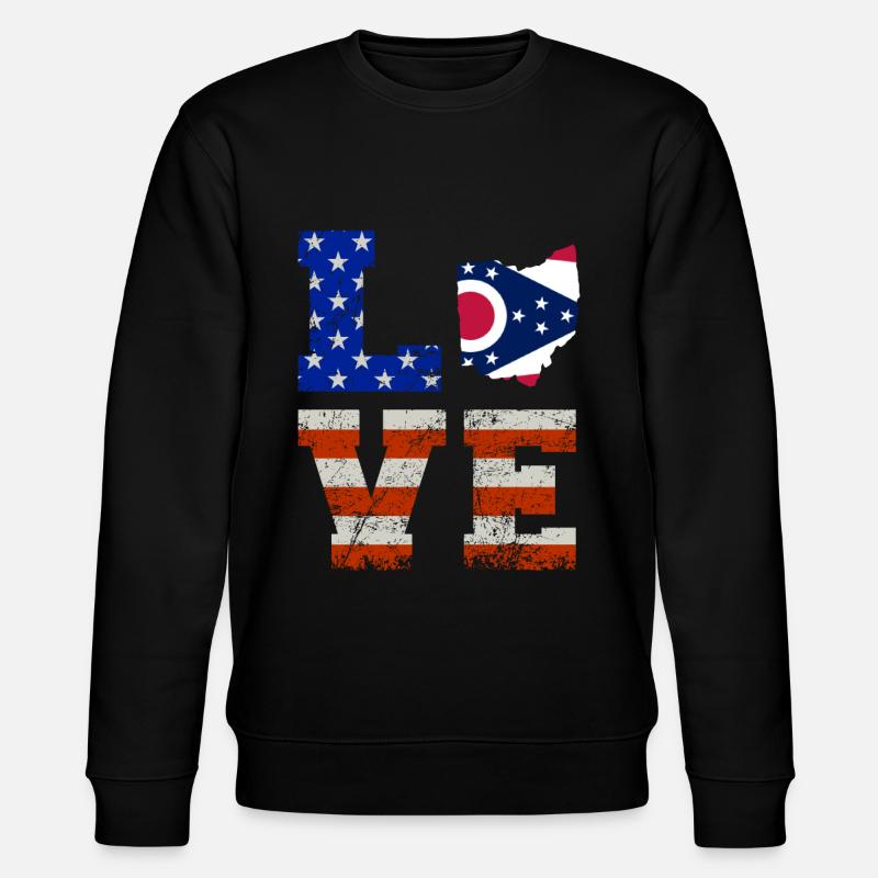 Ohio bewohner geschenk - Stanley/Stella Unisex Bio-Sweatshirt CHANGER  - Schwarz