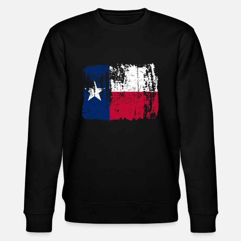Texas reisen geschenk - Stanley/Stella Unisex Bio-Sweatshirt CHANGER  - Schwarz