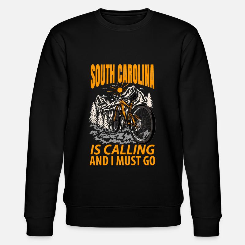 South Carolina Adventures Geschenk - Stanley/Stella Unisex Bio-Sweatshirt CHANGER  - Schwarz