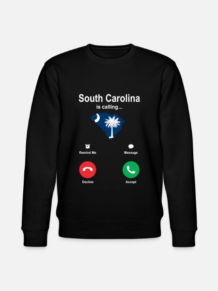 Visit to South Carolina Gift - Stanley/Stella CHANGER Unisex Organic Sweatshirt - black