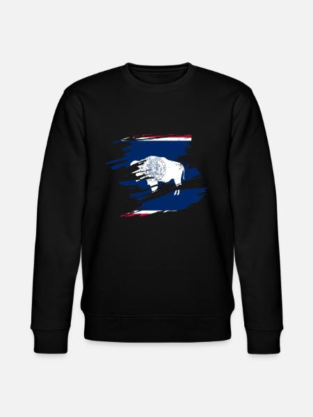 Wyoming hausgeschenk - Stanley/Stella Unisex Bio-Sweatshirt CHANGER - Schwarz