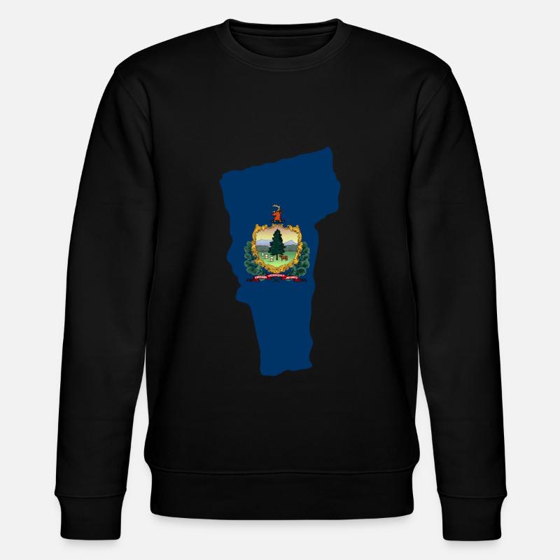 Vermont haus geschenk - Stanley/Stella Unisex Bio-Sweatshirt CHANGER  - Schwarz