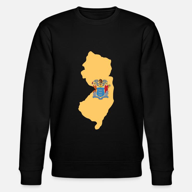 New Jersey Hausgeschenk - Stanley/Stella Unisex Bio-Sweatshirt CHANGER  - Schwarz
