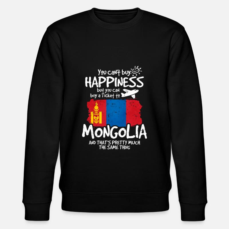 Mongolei - Stanley/Stella Unisex Bio-Sweatshirt CHANGER  - Schwarz