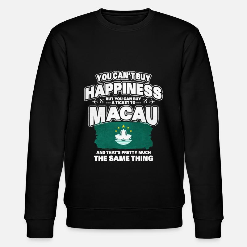 Macau - Stanley/Stella Unisex Bio-Sweatshirt CHANGER  - Schwarz