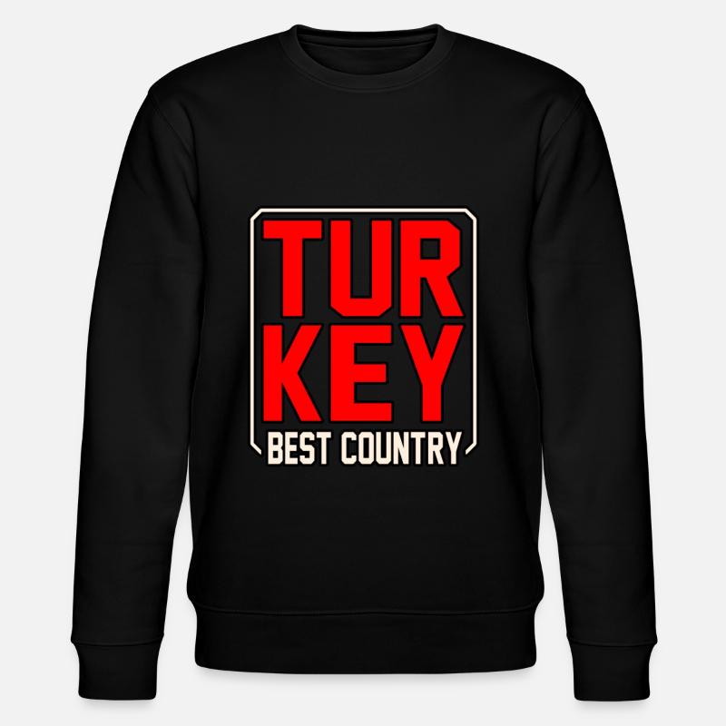Türkei - Stanley/Stella Unisex Bio-Sweatshirt CHANGER  - Schwarz
