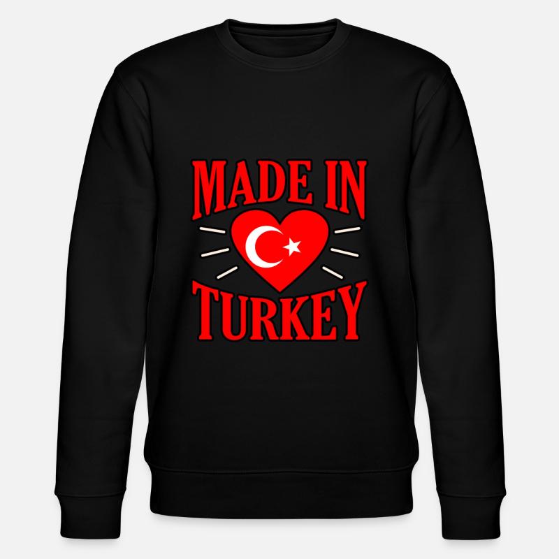 Türkei - Stanley/Stella Unisex Bio-Sweatshirt CHANGER  - Schwarz