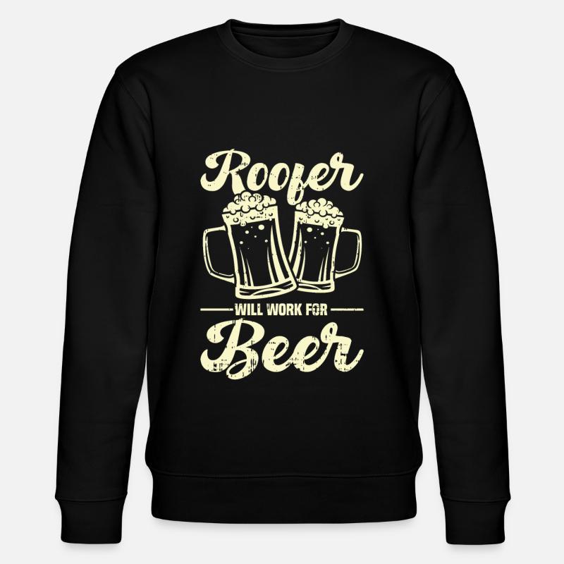 Bauarbeiter Dachdecker Geschenkidee - Stanley/Stella Unisex Bio-Sweatshirt CHANGER  - Schwarz
