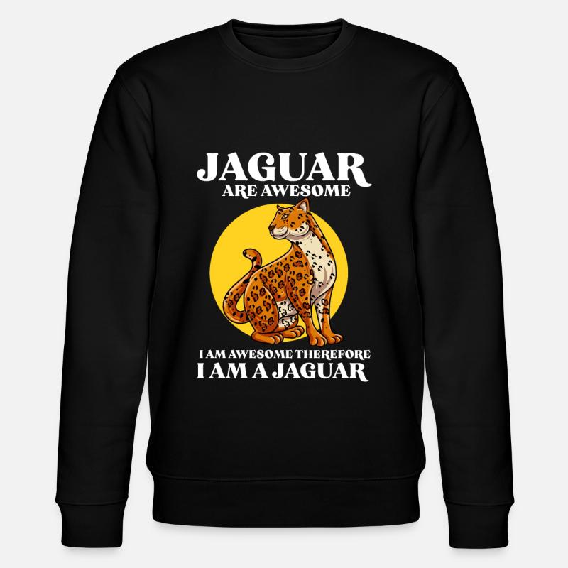 Jaguar Geschenkidee - Stanley/Stella Unisex Bio-Sweatshirt CHANGER  - Schwarz