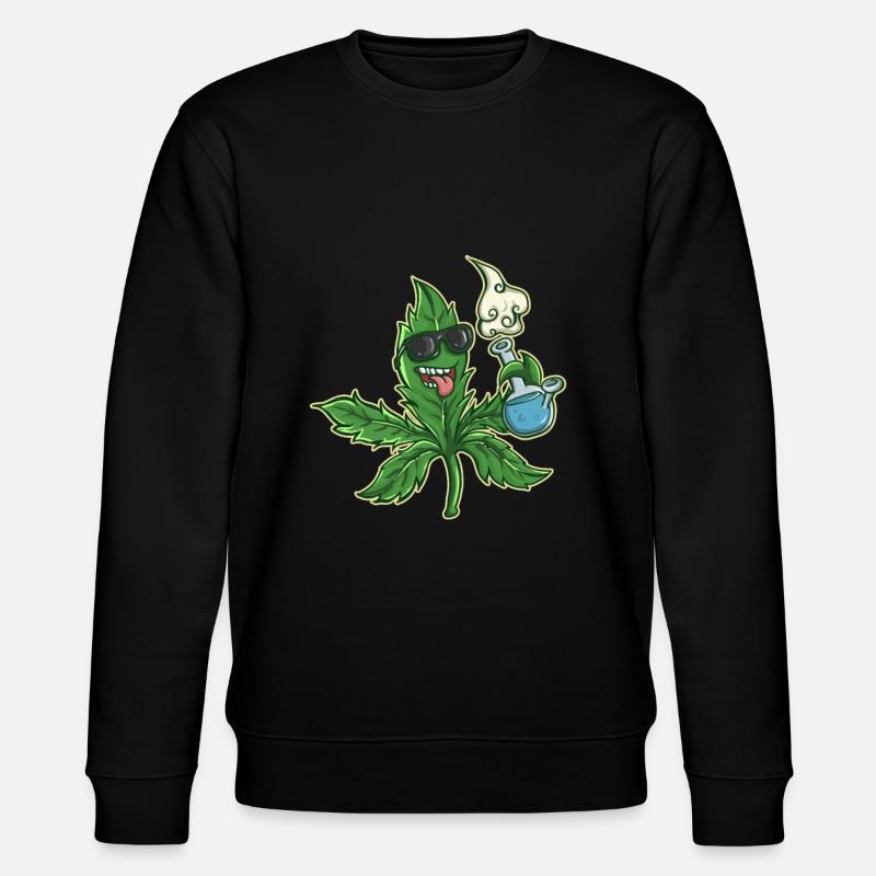 Cannabis - Stanley/Stella Unisex Bio-Sweatshirt CHANGER  - Schwarz