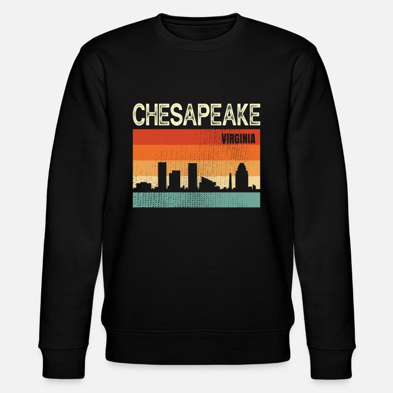 Chesapeake Virginia - Stanley/Stella Unisex Bio-Sweatshirt CHANGER  - Schwarz