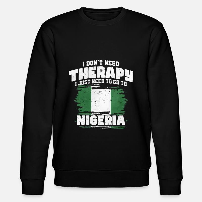 Nigeria - Stanley/Stella Unisex Bio-Sweatshirt CHANGER  - Schwarz