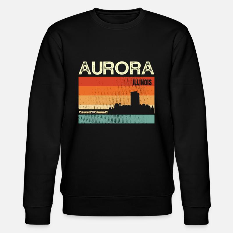 Aurora Illinois - Stanley/Stella Unisex Bio-Sweatshirt CHANGER  - Schwarz