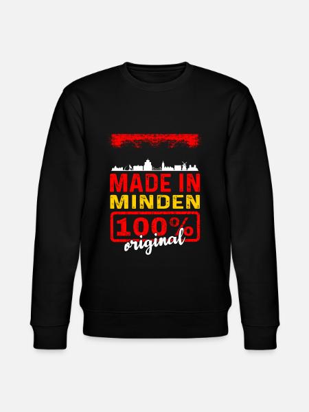 Minden Mindener Geschenk - Stanley/Stella Unisex Bio-Sweatshirt CHANGER  - Schwarz