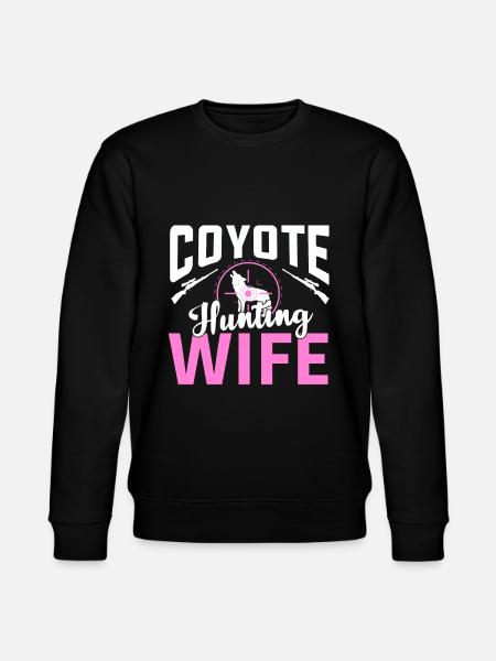 Coyote Hunting Wife - Stanley/Stella CHANGER Unisex Organic Sweatshirt - black