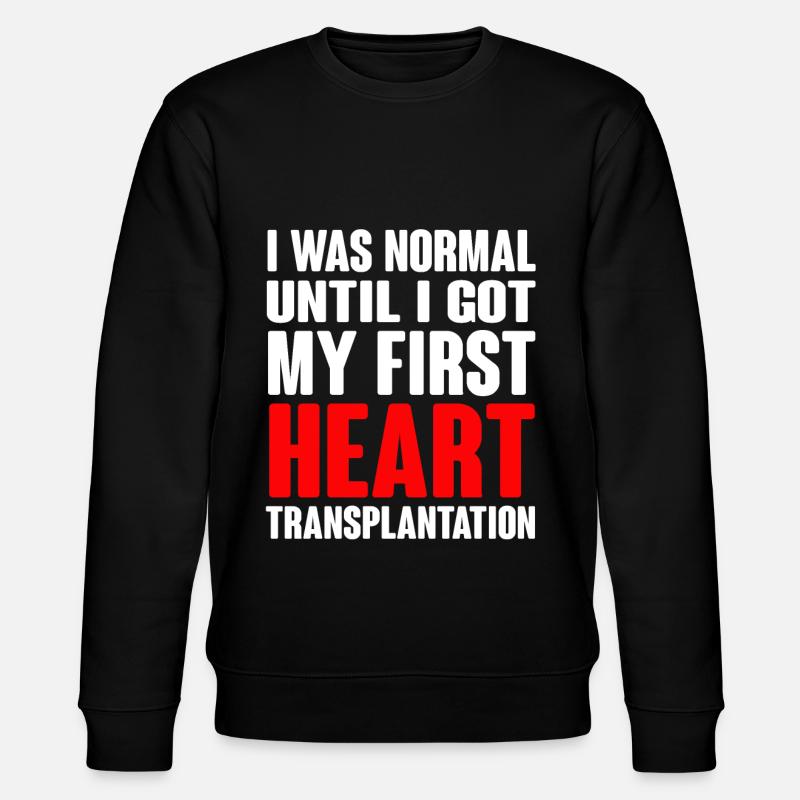 Open Heart Surgery Gift - Stanley/Stella CHANGER Unisex Organic Sweatshirt - black