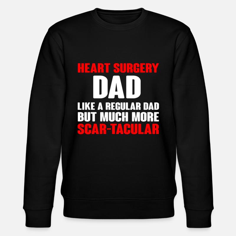 Operation Am Offen Herzen Geschenk - Stanley/Stella Unisex Bio-Sweatshirt CHANGER  - Schwarz