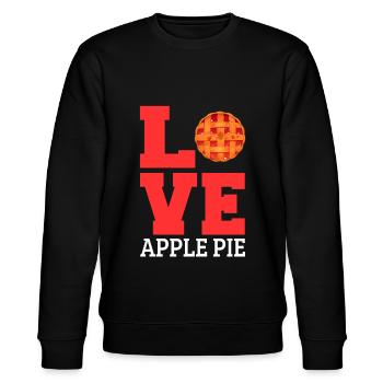 Apple pie - Stanley/Stella CHANGER Unisex Organic Sweatshirt - black - Front - Nik (191cm) & Marisol (170cm)