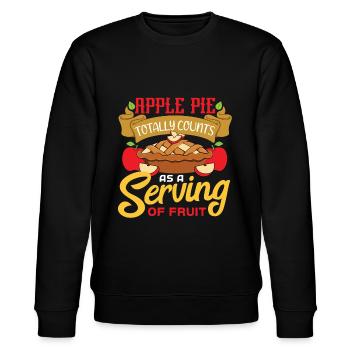 Apple pie - Stanley/Stella CHANGER Unisex Organic Sweatshirt - black - Front - Nik (191cm) & Marisol (170cm)