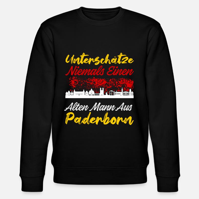 Paderborn - Stanley/Stella Unisex Bio-Sweatshirt CHANGER  - Schwarz
