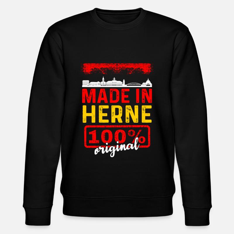 Herne - Stanley/Stella Unisex Bio-Sweatshirt CHANGER  - Schwarz