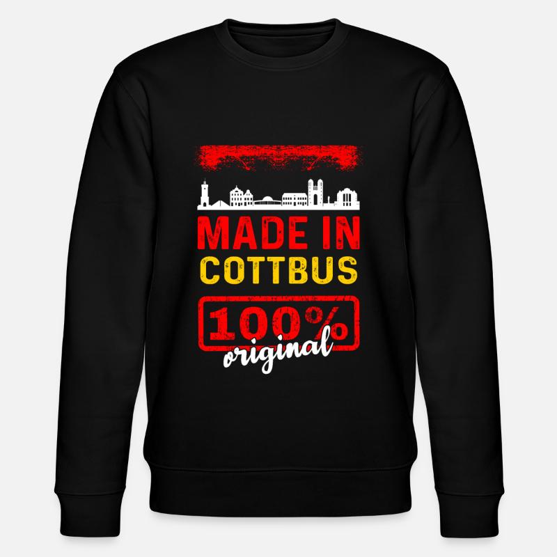 Cottbus - Stanley/Stella Unisex Bio-Sweatshirt CHANGER  - Schwarz
