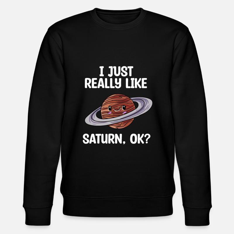 Saturn - Stanley/Stella Unisex Bio-Sweatshirt CHANGER  - Schwarz