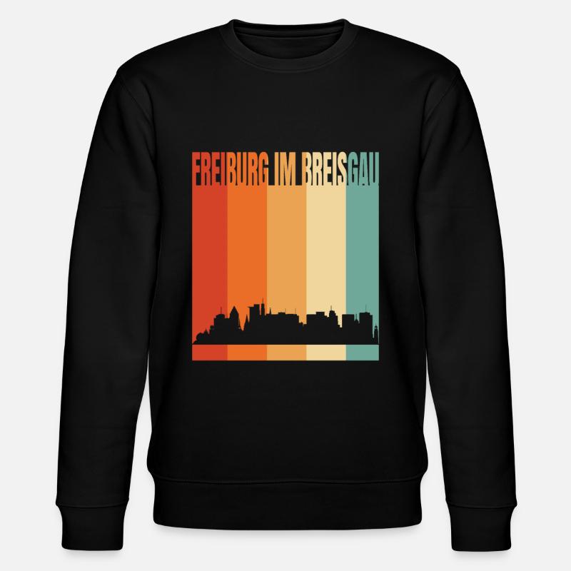 Freiburg - Stanley/Stella Unisex Bio-Sweatshirt CHANGER  - Schwarz