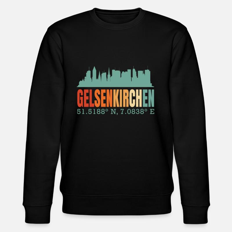 Gelsenkirchen - Stanley/Stella Unisex Bio-Sweatshirt CHANGER  - Schwarz