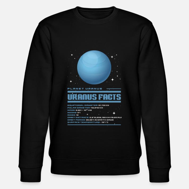Uranus - Stanley/Stella Unisex Bio-Sweatshirt CHANGER  - Schwarz