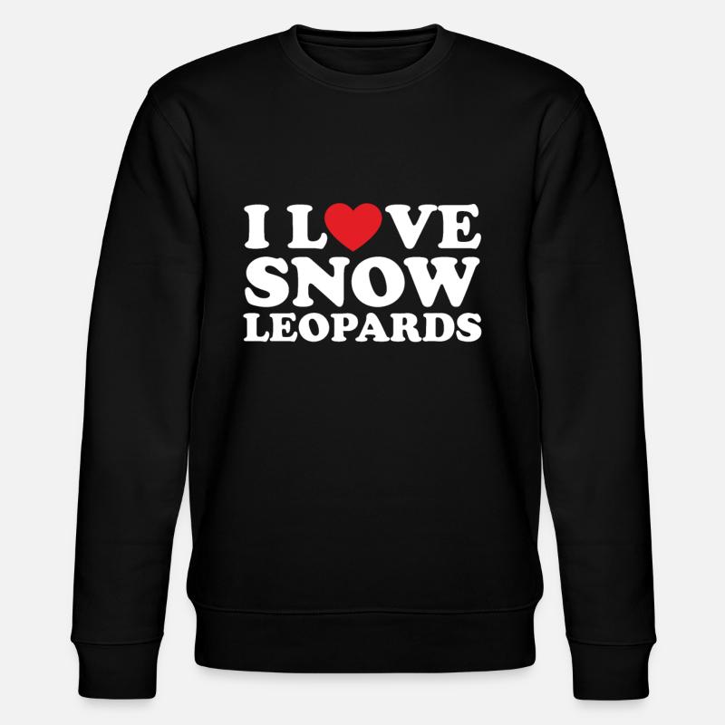 Snow leopard - Stanley/Stella CHANGER Unisex Organic Sweatshirt - black