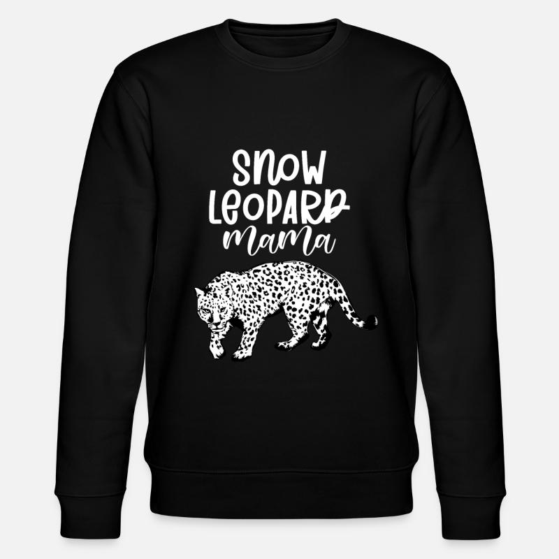 Snow leopard - Stanley/Stella CHANGER Unisex Organic Sweatshirt - black