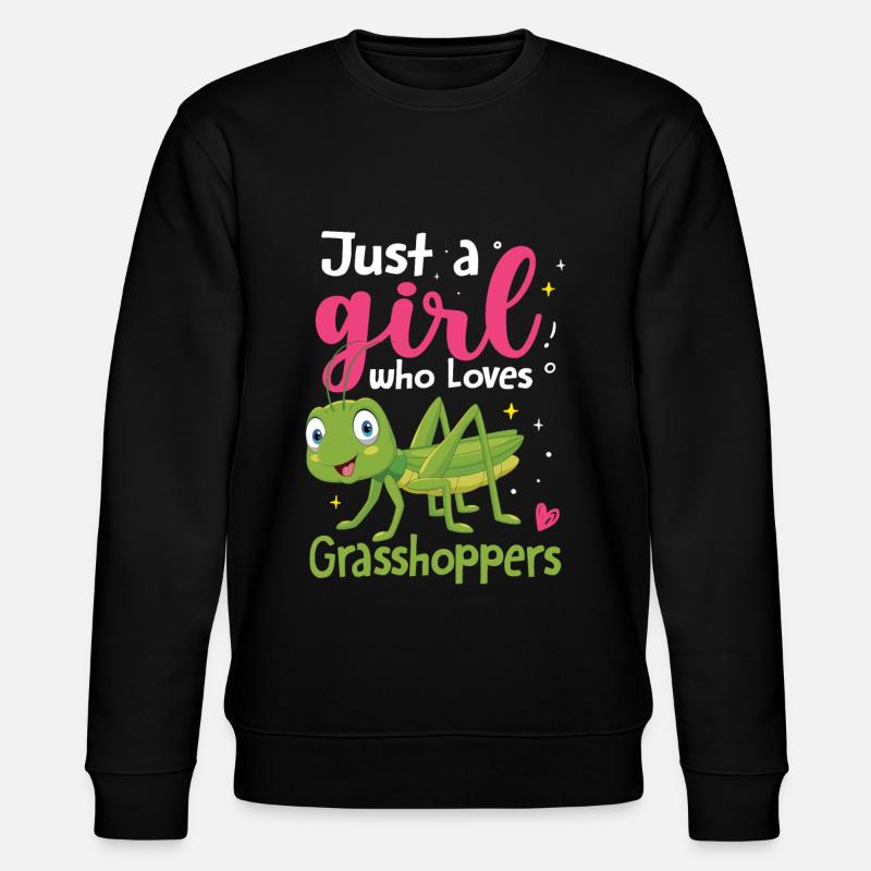 Grashüpfer - Stanley/Stella Unisex Bio-Sweatshirt CHANGER  - Schwarz