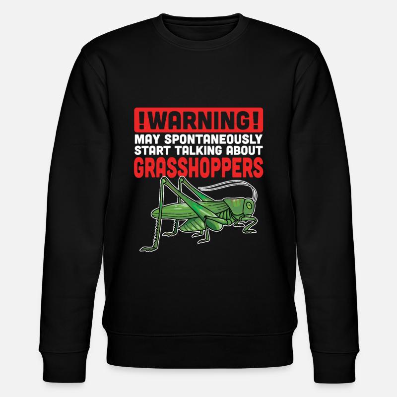 Grashüpfer - Stanley/Stella Unisex Bio-Sweatshirt CHANGER  - Schwarz