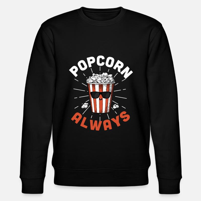 Popcorn - Stanley/Stella Unisex Bio-Sweatshirt CHANGER  - Schwarz