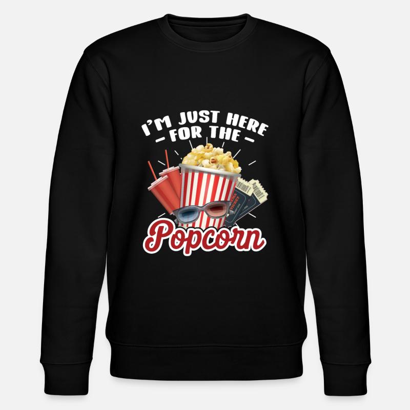 Popcorn - Stanley/Stella Unisex Bio-Sweatshirt CHANGER  - Schwarz
