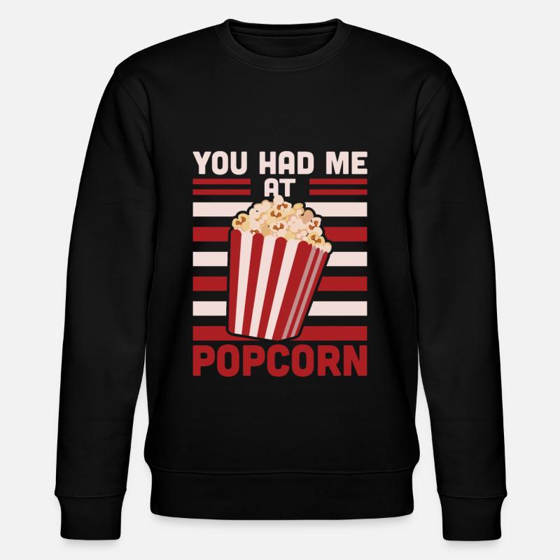 Popcorn - Stanley/Stella Unisex Bio-Sweatshirt CHANGER  - Schwarz