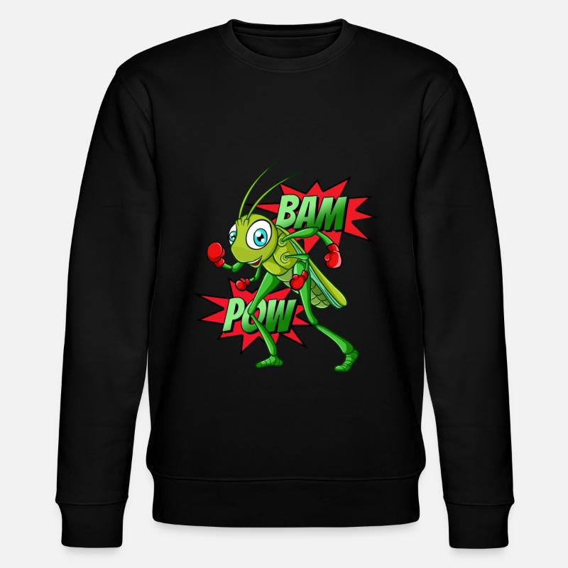 Boxe sauterelle - Sweat bio CHANGER Stanley/Stella Unisexe - noir