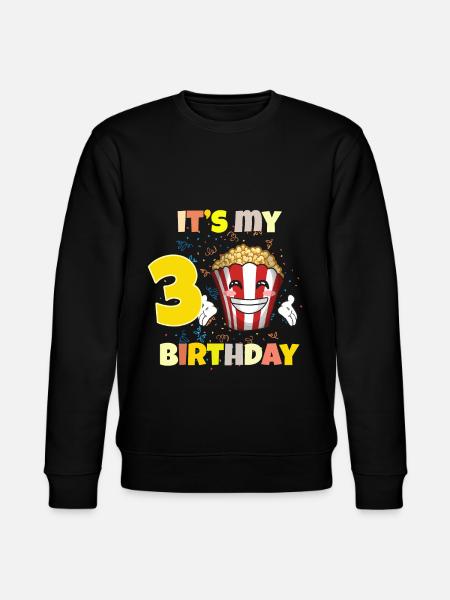 It's my 3rd birthday - Stanley/Stella CHANGER Unisex Organic Sweatshirt - black