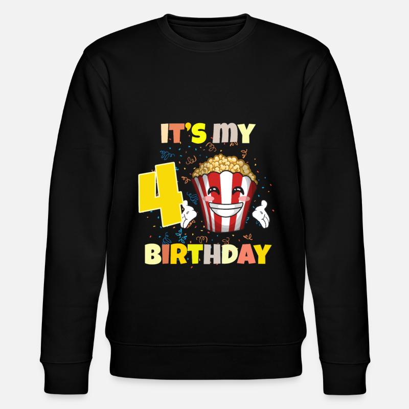 C’est mon 4ème anniversaire - Sweat bio CHANGER Stanley/Stella Unisexe - noir