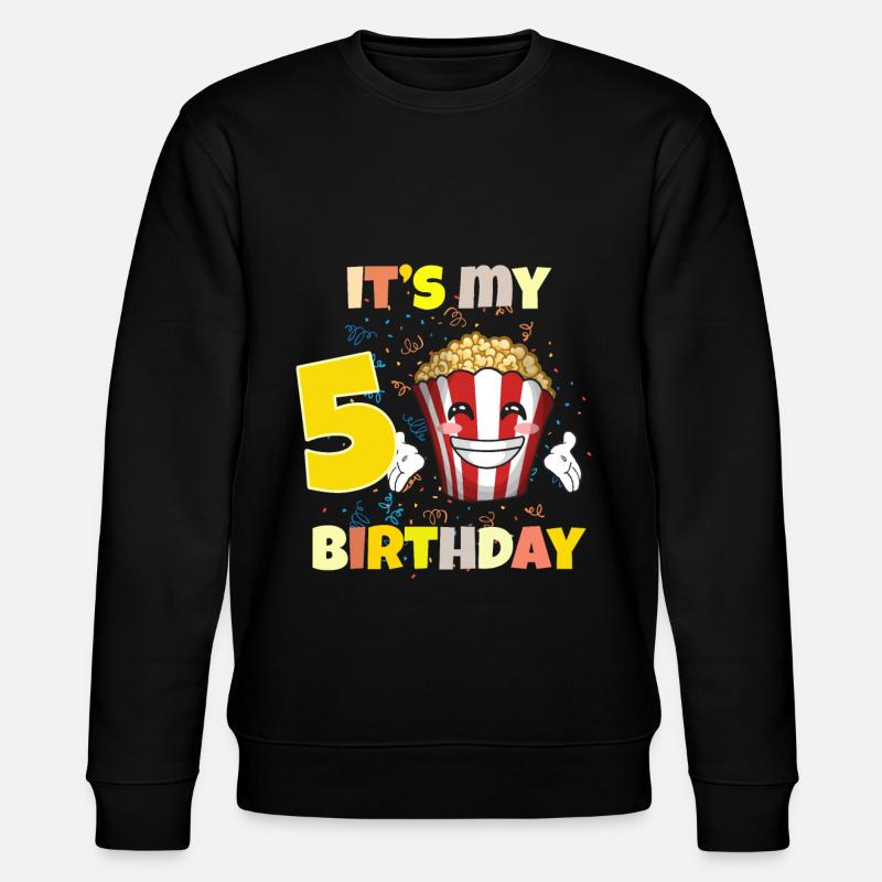 It's my 5th birthday - Stanley/Stella CHANGER Unisex Organic Sweatshirt - black