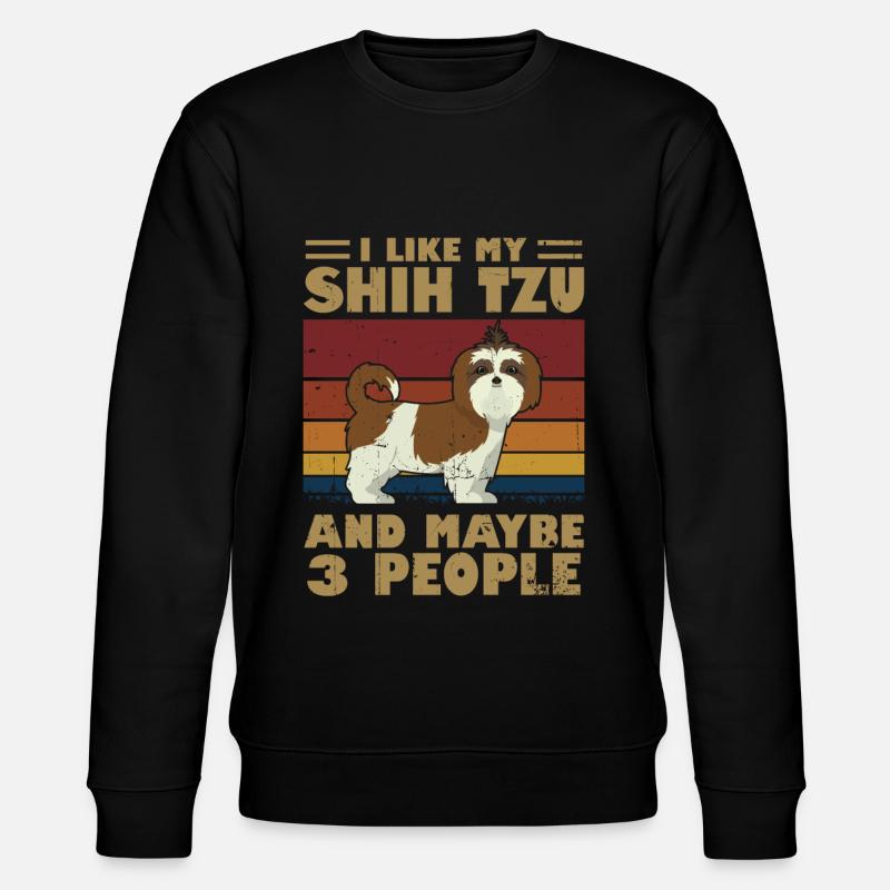 Shih Tzu - Stanley/Stella Unisex Bio-Sweatshirt CHANGER  - Schwarz