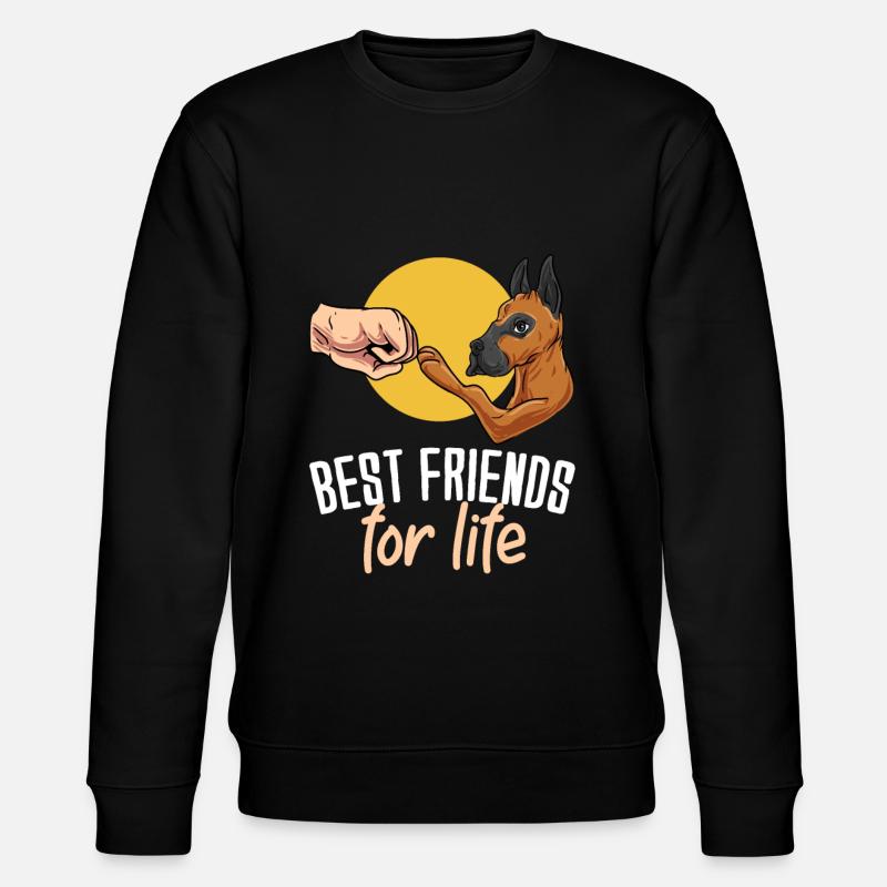 Dänische Dogge - Stanley/Stella Unisex Bio-Sweatshirt CHANGER  - Schwarz