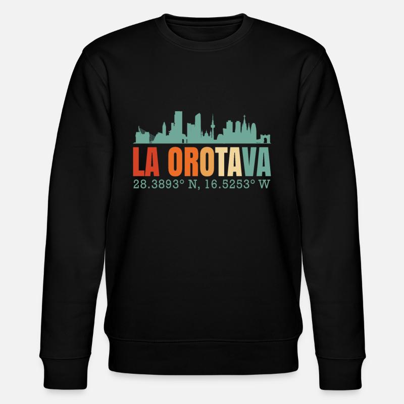 La Orotava - Stanley/Stella Unisex Bio-Sweatshirt CHANGER  - Schwarz