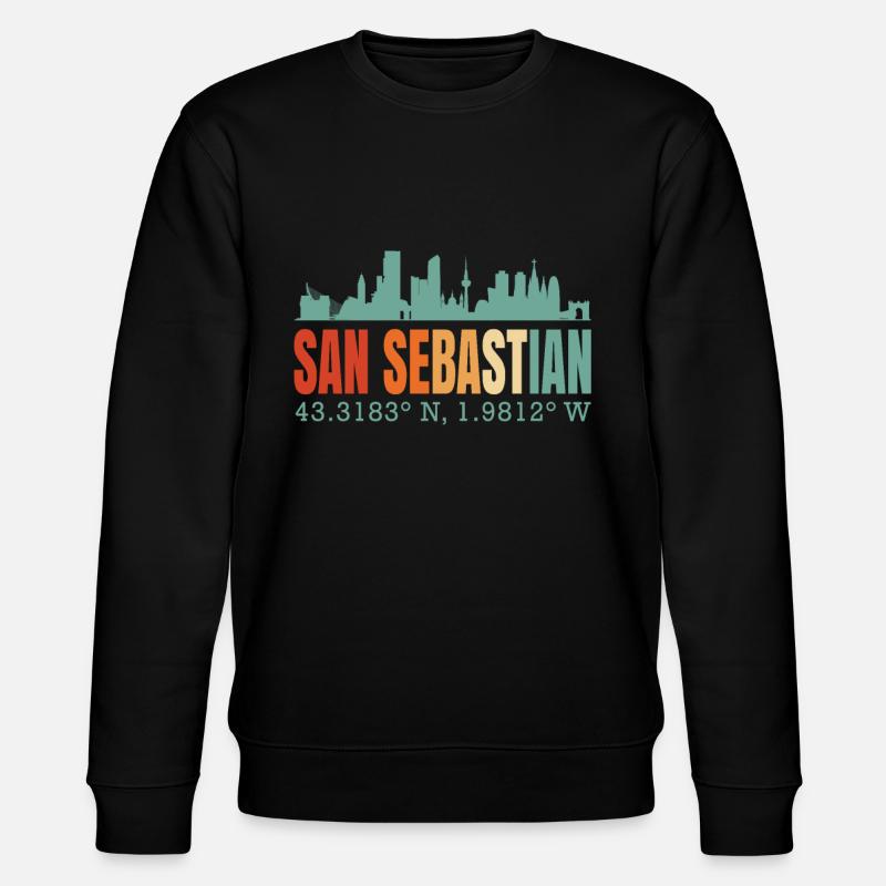 San Sebastian - Stanley/Stella Unisex Bio-Sweatshirt CHANGER  - Schwarz