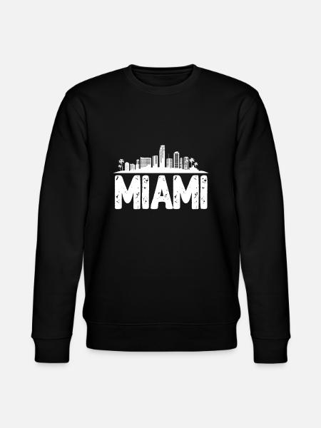Miami Skyline - Stanley/Stella CHANGER Unisex Organic Sweatshirt - black