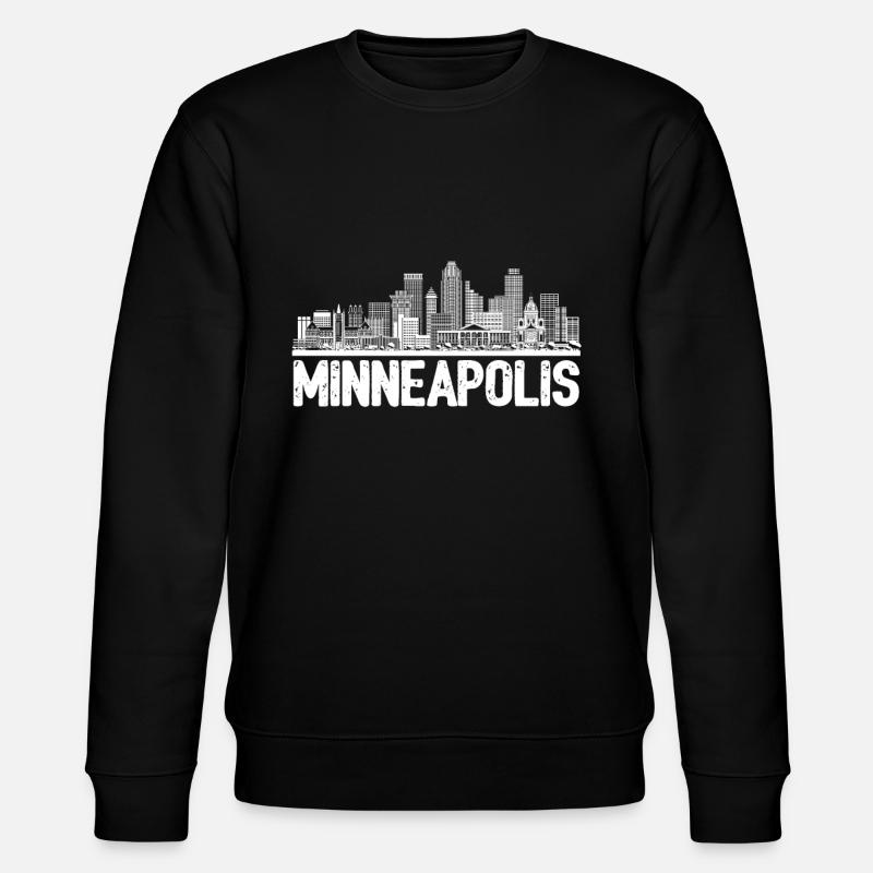 Minneapolis Skyline - Stanley/Stella Unisex Bio-Sweatshirt CHANGER  - Schwarz