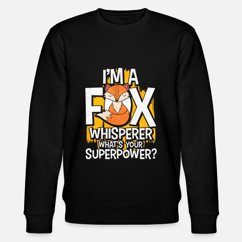 Fox - Stanley/Stella CHANGER Unisex Organic Sweatshirt - black
