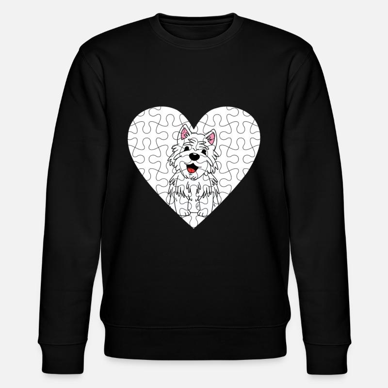 West highland terrier - Stanley/Stella Unisex Bio-Sweatshirt CHANGER - Schwarz