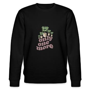 Only one plant left, horticulture flower garden - Stanley/Stella CHANGER Unisex Organic Sweatshirt - black - Front - Nik (191cm) & Marisol (170cm)